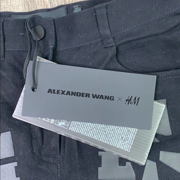 NWT Alexander Wang X H&M Diamond Cut Skinny Jeans - Picture 5 of 9